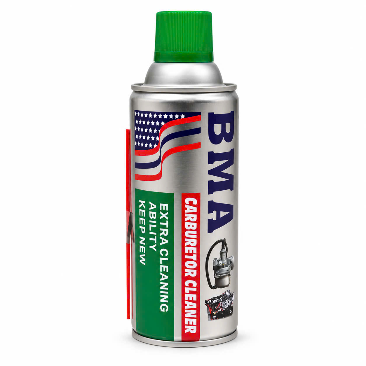 CHAI XỊT RỬA CHẾ BMA CARBURETOR CLEANER (450ML) XANH